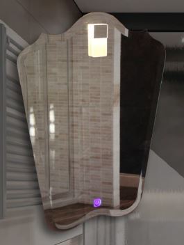 ESPEJO LUZ DIMMEABLE TACTO 64X47 (E-1031) CLARO ESPEJO