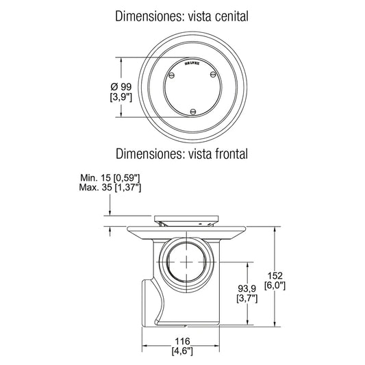 COLADERA TRES BOCAS TAPA CIEGA (26) HELVEX