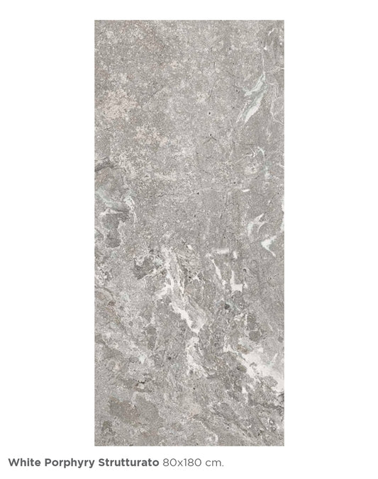 LOSETA WHITE PORPHYRY 80 X 180 2.88 M2/CJ (FL1WP-ST) INTERCASA