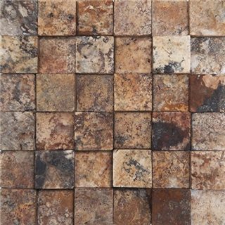 ENMALLADO 3D TRAVENTINO ROJO - JACOF