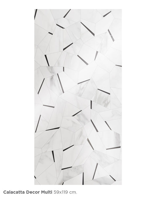 LOSETA CALACATA DECOR MULTI 59X119 1.40 M2/CJ (NK1CL-DC) INTERCASA