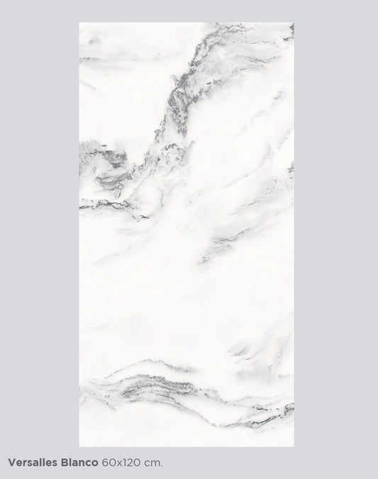 LOSETA VERSALLES BLANCO 60X120 2.16 M2/CJ (JJ1VR-BL) INTERCASA