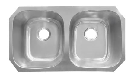 FREGADERO ALESSIA DOS TINAS SUBM. 81.5X45.6 CM (A32189A) C/18 NO INC CONTRAS EB TECNICA