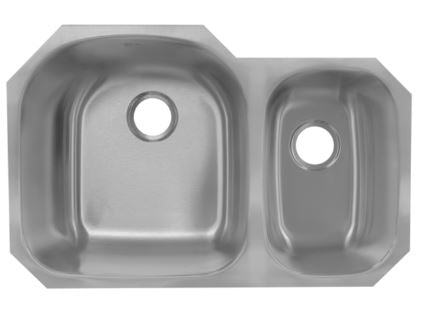 FREGADERO DOBLE TINA ALESSIA SUBMONTAR (tina pequeña derecha) (A31209BRCO) EB TECNICA