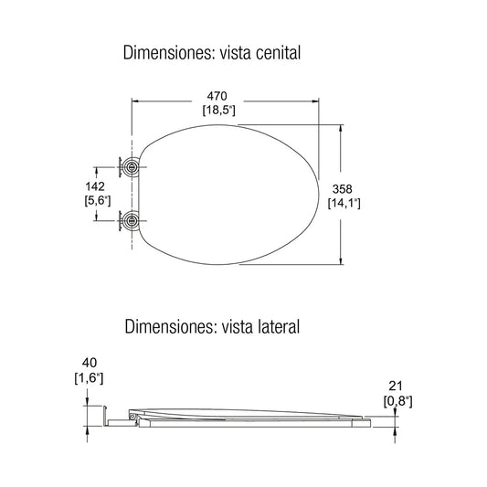 ASIENTO ALA. C/TAPA MARFIL (AT-1-M) SANIVEX
