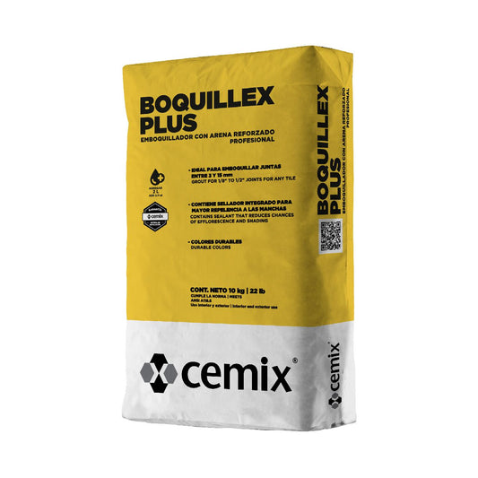 BOQUILLEX PLUS BLANCO C/ARENA 10 KG (30070) CEMIX