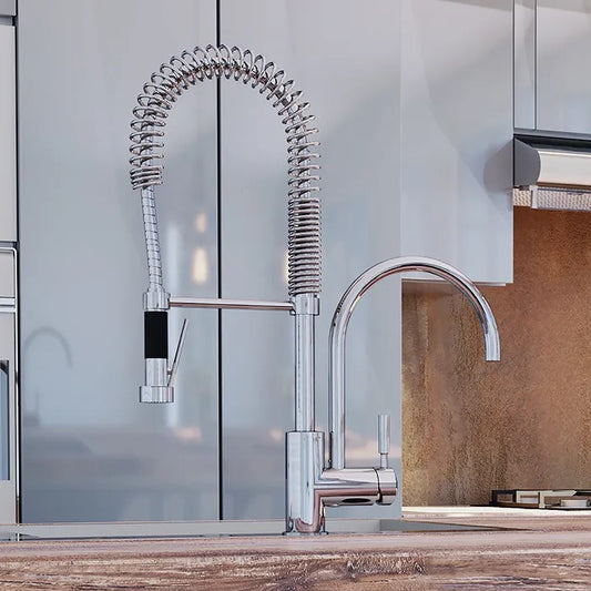 MONOMANDO DE COCINA DOBLE CR (E-308)HELVEX