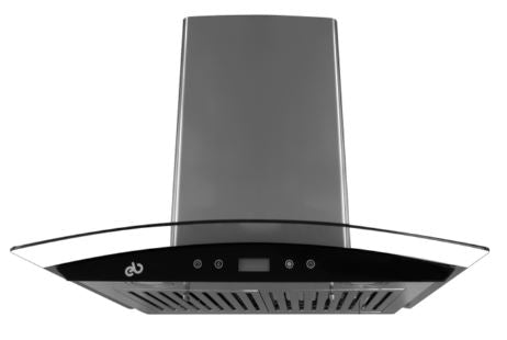 CAMPANA DE PARED 60 CM ACERO INOX/CRISTAL (EB-331) EB TECNICA