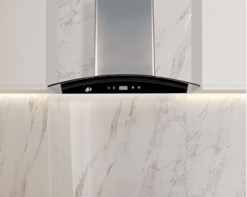 CAMPANA DE PARED 60 CM ACERO INOX/CRISTAL (EB-331) EB TECNICA