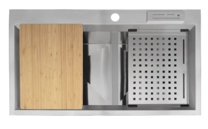 FREGADERO ELKAY DE EMPOTRAR 86X50 CMS PROF 22 C/18 (EFD-342075ACO) ELKAY