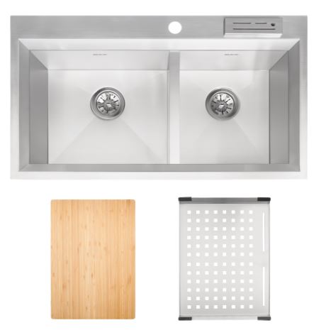 FREGADERO ELKAY DE EMPOTRAR 86X50 CMS PROF 22 C/18 (EFD-342075ACO) ELKAY