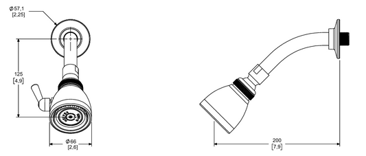 REGADERA BR CHAP CH REGULAB PAL CONTR CR (H1000-TR011) HELVEX