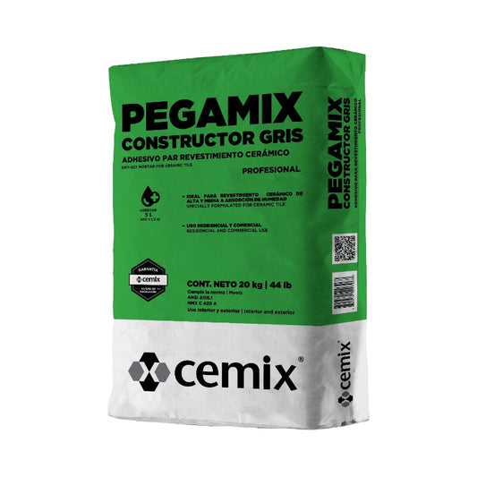 PEGAMIX CONSTRUCTOR GRIS 20KG (30157) CEMIX
