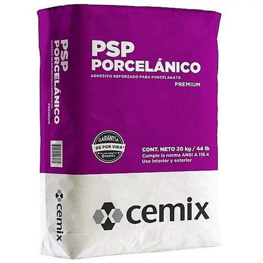 PEGA PISO SOBRE PISO PORCELANICO 20 KG (34860) CEMIX
