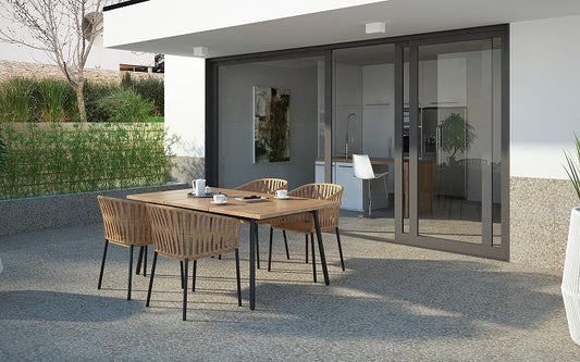 PISO BAEZA DORADA 45X45 1A (1.62 MT2) VITROMEX