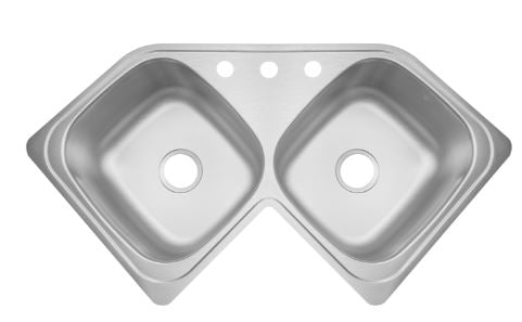 TARJA DOBLE DE EMPOTRAR ESQUINA LINEA CLASICA 112X59 CM (CE-110) EB TECNICA