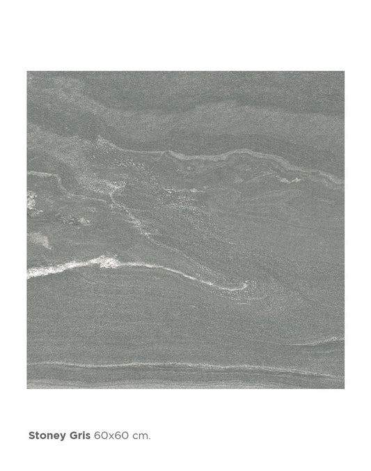 PISO STONEY GREY 60X60 1.44 M2/CJ (ZB1SY-GY) INTERCASA