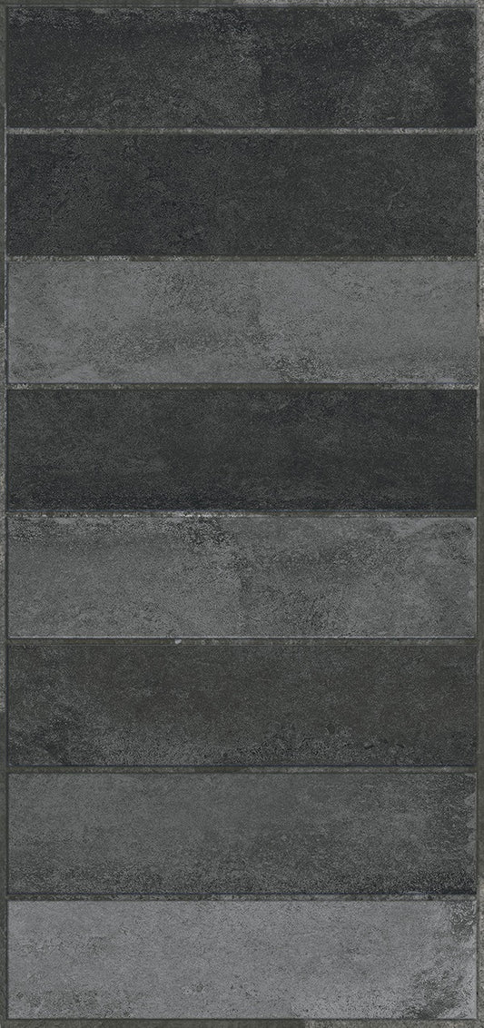 MURO MEDITERRANEO NEGRO 28X60 2A 10PZA 1.68MT2 (521424411016032)VITROMEX
