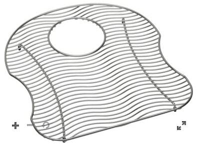 REJILLA PLANA DE ACERO INOX (LKWOBG-1617SS)ELKAY