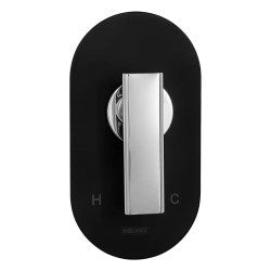 MONOMANDO DE REGADERA O TINA SIN DESVIADOR EBANO/CROM (E-702-EB/CR) HELVEX