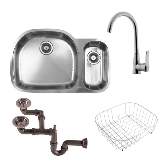 KIT DE FREGADERO ALESSIA SUBMONTAR 84X53 CALBRE 20 (A32219A-KIT) EB TECNICA