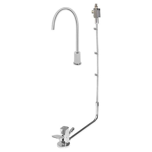 LLAVE CUELLO DE GANSO PARA HOSPITAL, CON PEDAL EXPUESTO. CR (VPH-1) HELVEX