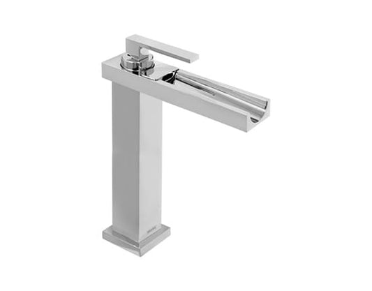 MONOMANDO LAVABO ALTO PUSH ACUEDUCTO DX SATIN (E-926-DX-S) HELVEX