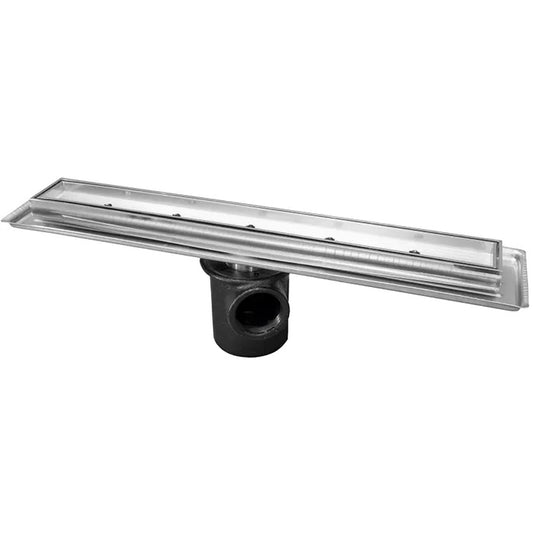 COLADERA ALARGADA DE 60 CM PERFIL DE LATON Y BASE DE HIERRO GRIS (24-RHLI-60) HELVEX