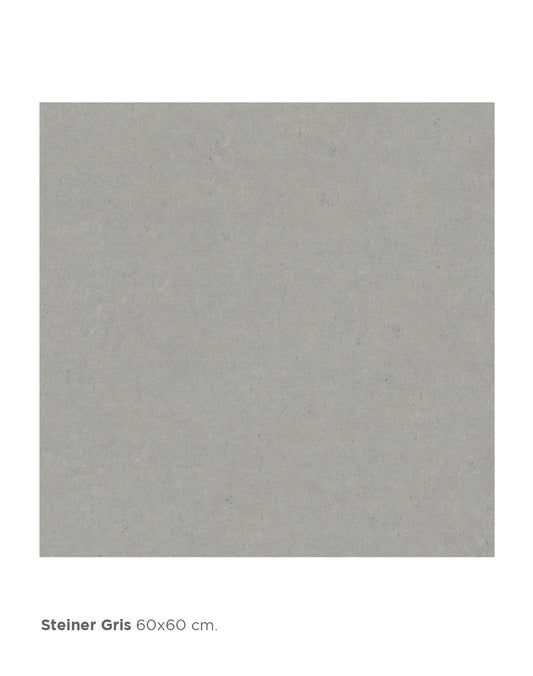 PISO STEINER GRIS 60X60 1.44 M2 (ZB1ST-GR) INTERCASA