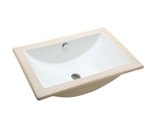 LAVABO MARCUS MARFIL BAJO CUBIERTA C/REBOSADERO (LV MARCUS BC M) SANIVEX