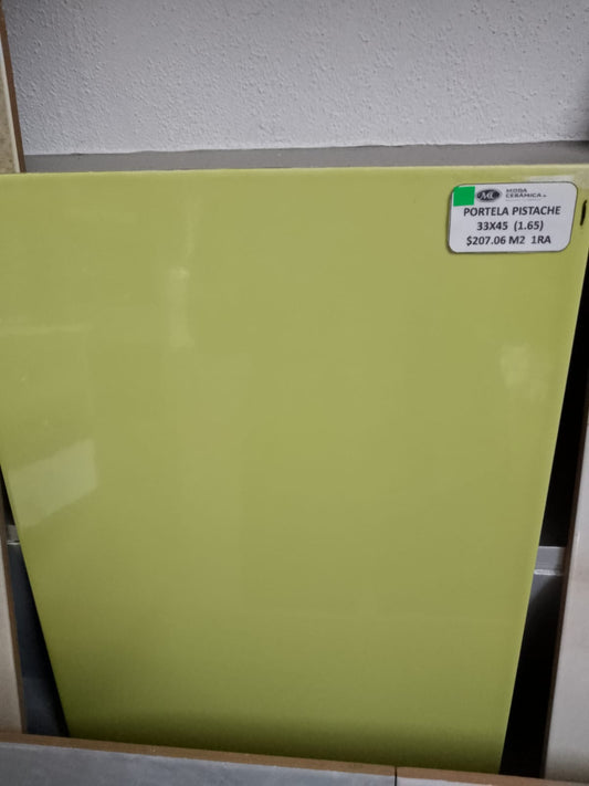 MURO PORTELA PISTACHE 33.3X45.1 1A 1.65 M2/CAJA (522182062805231) VITRO