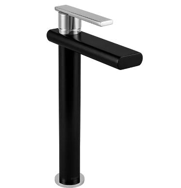 MONOMANDO ALTO DE LAVABO PREMIER ACABADO EBANO/CROMO (EP-938-EB/CR) HELVEX