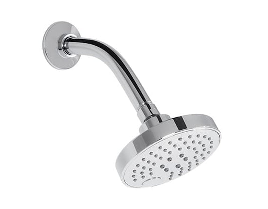 REGADERA MULTICHORRO REDONDA 5" BOTON DE CAMBIOS BRAZO/CHAP CR (H-3300) HELVEX