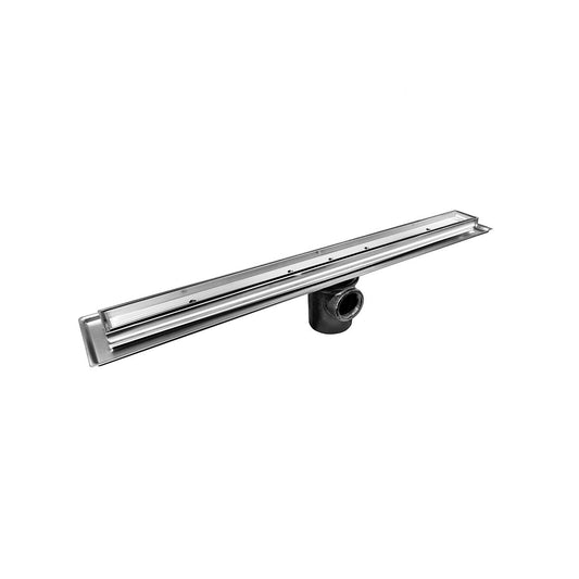 COLADERA ALARGADA DE 90 CM PERFIL DE LATÓN CON CHAROLA DE A/INOX (24-RHLI-90) HELVEX