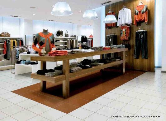 PISO 2 AMERICAS BLANCO 33.3X33.3 CM 1.55 M2/CJ 1A (520174316007261) VITRO