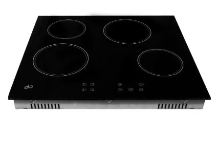 PARRILLA VITROCERAMICA 58 CM ELECTRICA 4 QUEMADORES (EB-VITRO60) EB TECNICA