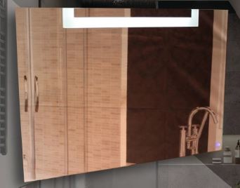 ESPEJO LUJO HORIZONTAL LUZ  TACTO 66X96 (L-1053 HRZ) CLARO ESPEJO