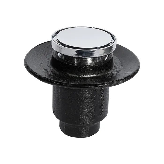 COLADERA REDONDA DE CONTORNO CON TAPA DE LATÓN, ALTURA DE 5.3", (22V-HL) HELVEX