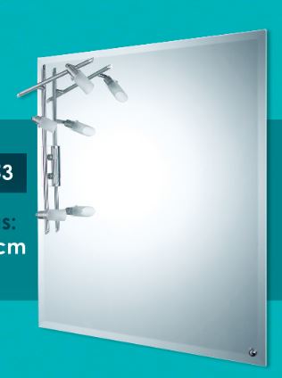 ESPEJO 75X88 L-53 BISEL C/LUZ FLAVIO