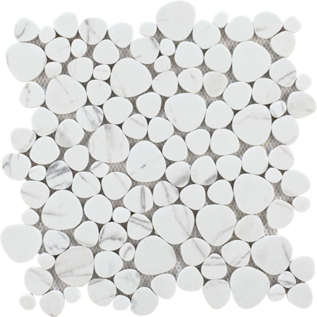 MALLA DECORATIVA DUNAS CARRARA 30X30  (MLLA-CARR-DEC) DECOVE