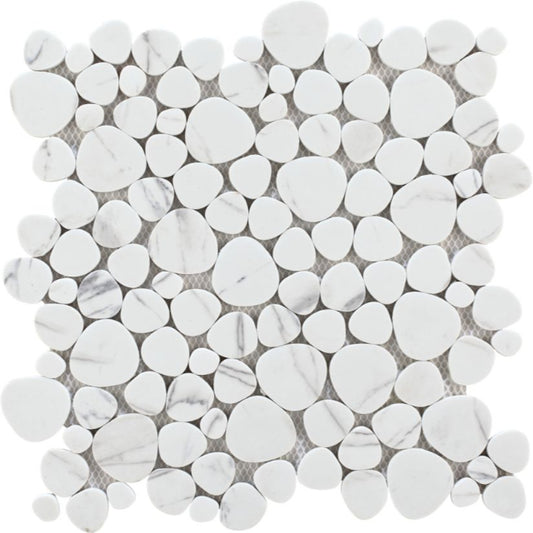 MALLA DECORATIVA DUNAS CARRARA 30X30  (MLLA-CARR-DEC) DECOVE