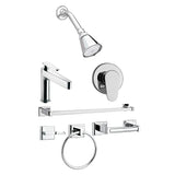 PAQUETE CLASICA-REG.OPTIMA  7  PZAS CROMO (CLASICA) HELVEX