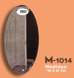 ESPEJO OVALADO 96X67 CM OVALADO LUZ DIMMEABLE (M-1014) CLARO ESPEJOS