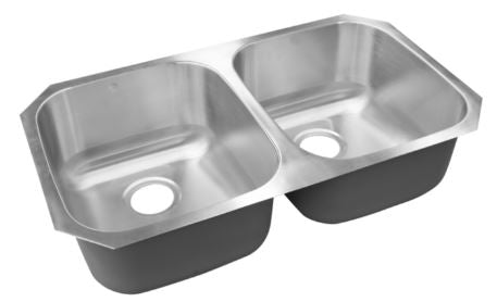 FREGADERO ALESSIA DOS TINAS SUBM. 81.5X45.6 CM (A32189A) C/18 NO INC CONTRAS EB TECNICA