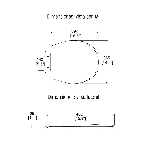 ASIENTO REDONDO BLANCO (ATR-1) SANIVEX