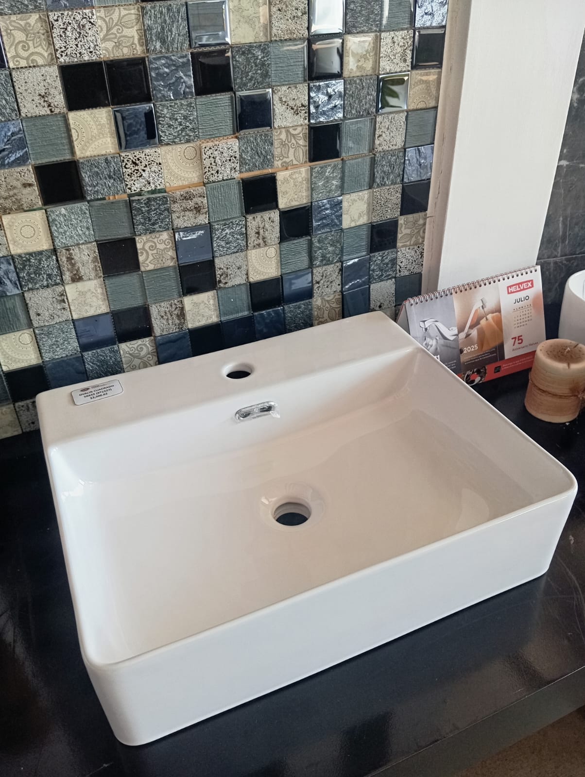 OVALIN DE CERAMICA BLANCO 50X42 (BT2227) GRYBIM