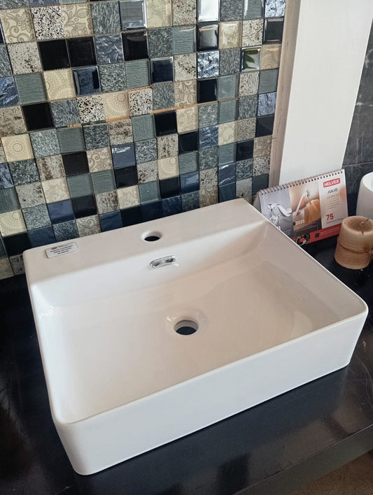 OVALIN DE CERAMICA BLANCO 50X42 (BT2227) GRYBIM