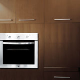 HORNO ELECTRICO 60 CM 127 VOLTS 3 FUNC. ACERO INOX Y CRISTAL (EB-525) EB TECNICA