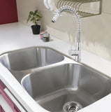 FREGADERO ALESSIA DOS TINAS SUBM. 81.5X45.6 CM (A32189A) C/18 NO INC CONTRAS EB TECNICA