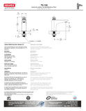 LLAVE DE CIERRE AUTOMATICO (TV-122) HELVEX